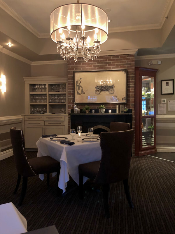 The Perch, Peacock Inn. Cartoon over fireplace done by John Held, Jr. 